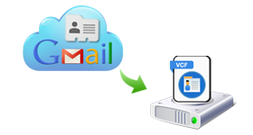 Backup gmail contacts to VCF