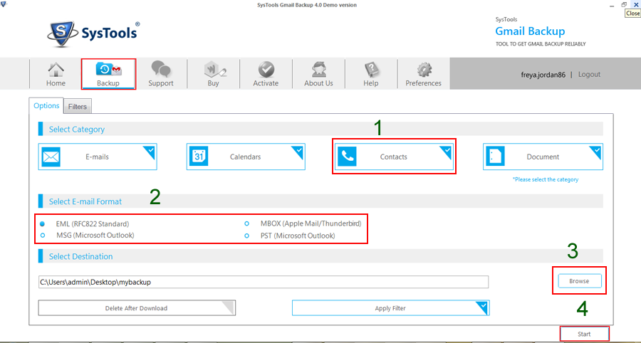 convert vcf on gmail download